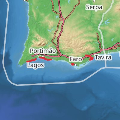 Best of Algarve Coast 10-Day Moderate Tour (Hillwalk Tours) mobile static map