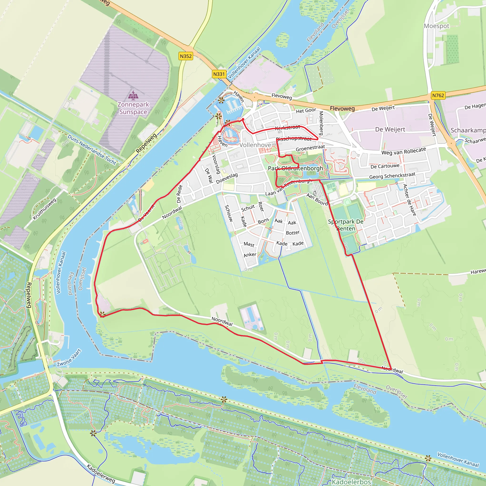 Water Reijkpad and Christoffelpad Loop mobile static map