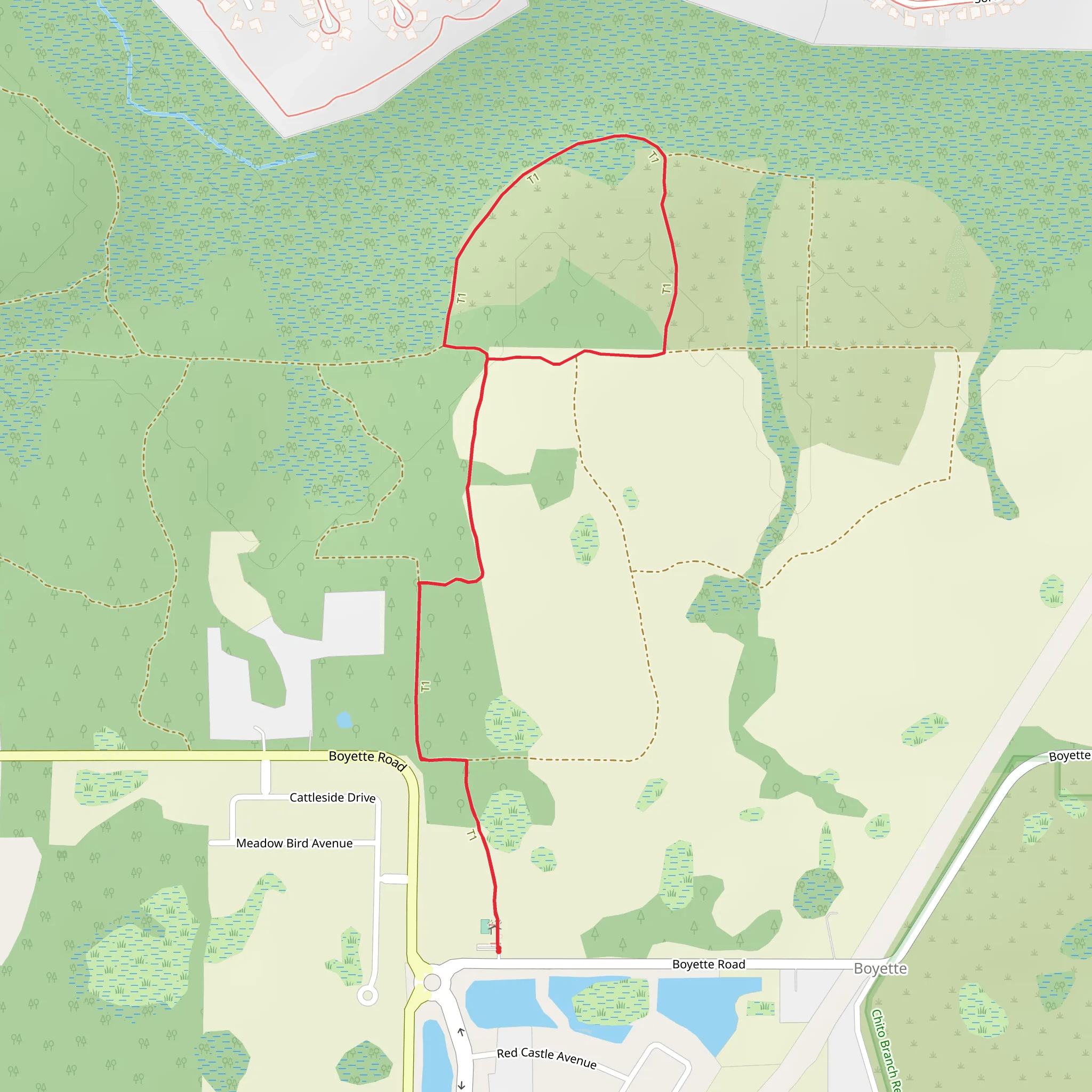 Fishhawk Creek Loop mobile static map