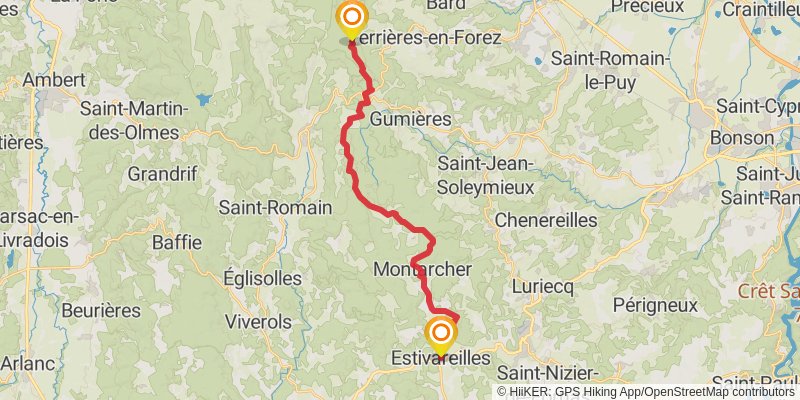 GR 3 - Vallee De La Loire stage 10 Map