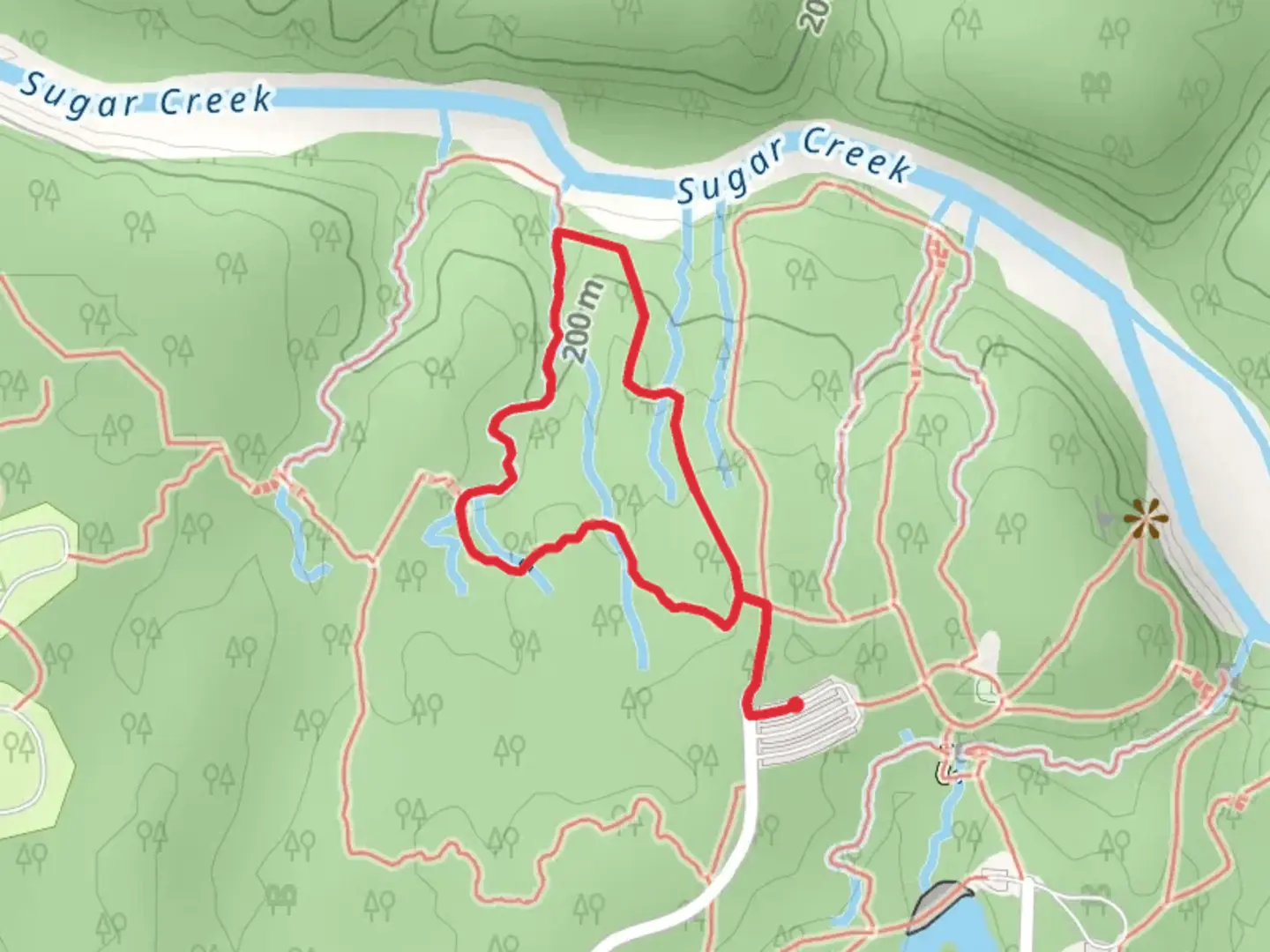 An image depicting the trail Trail 7 Loop and its surrounding area.