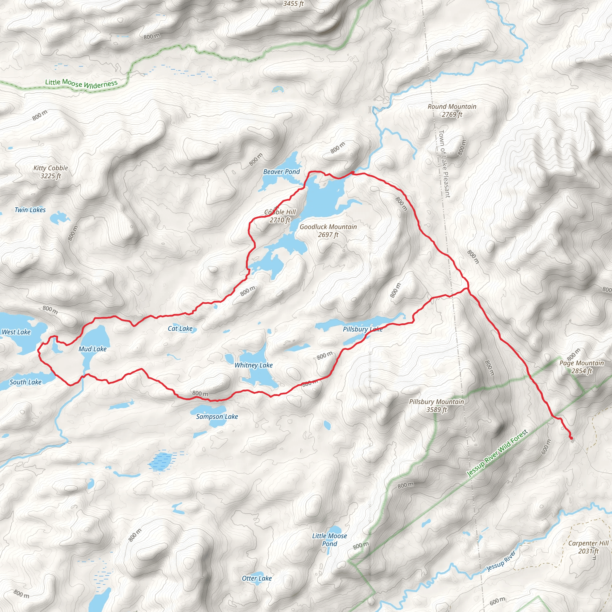 French Louis Trail Loop mobile static map