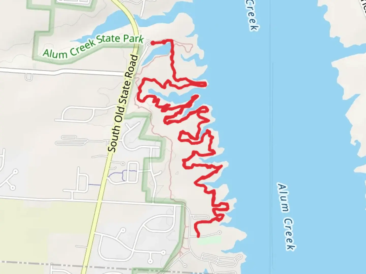 An image depicting the trail Park Office Hollenback Trail and its surrounding area.