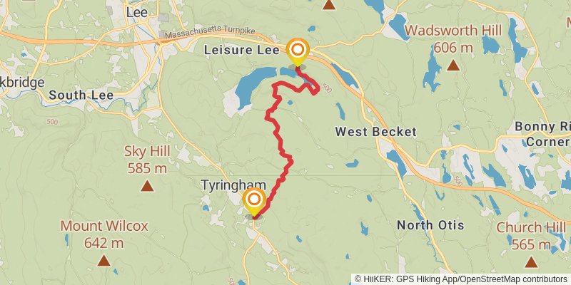 Appalachian Trail stage 152 Map