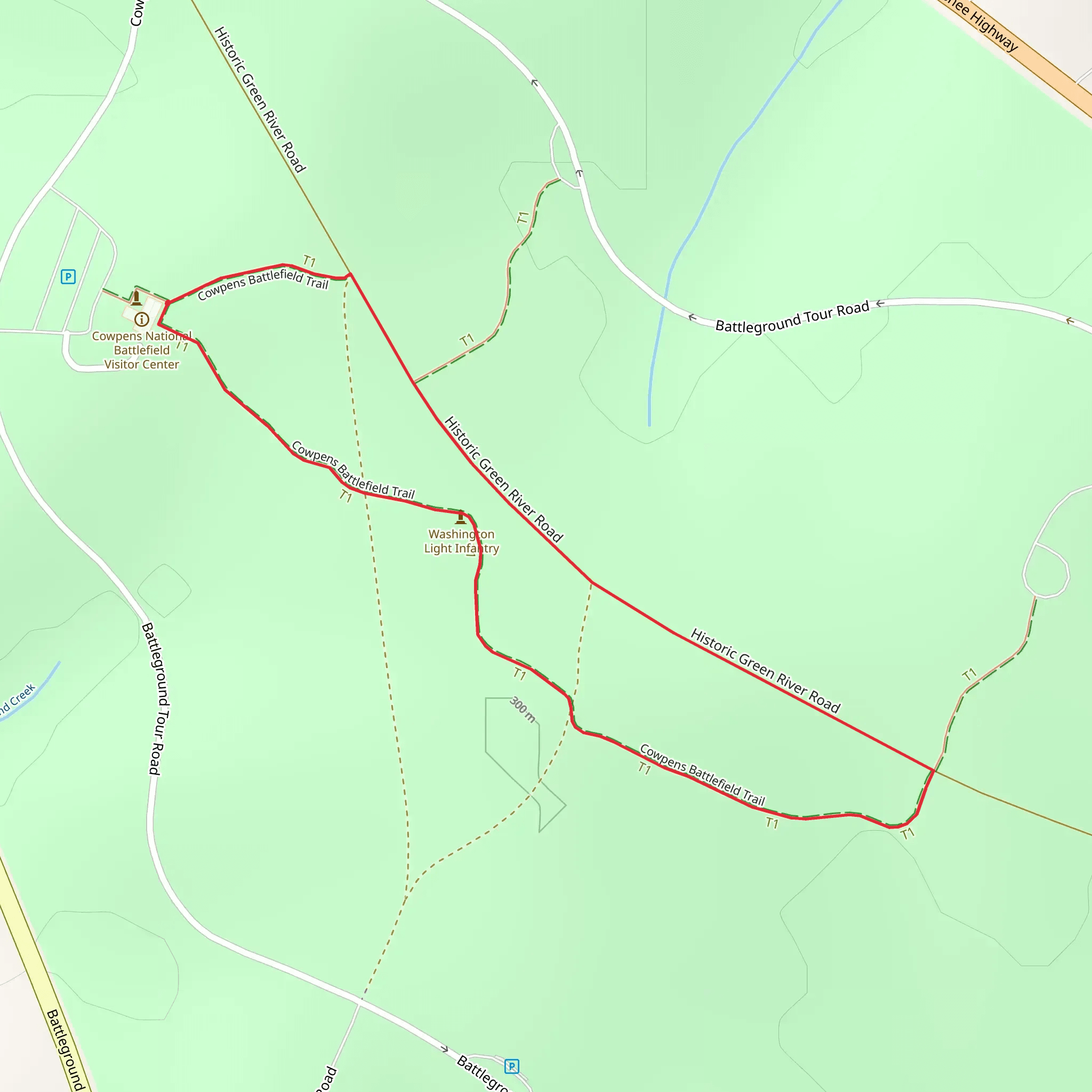 Historic Green River Road Loop mobile static map