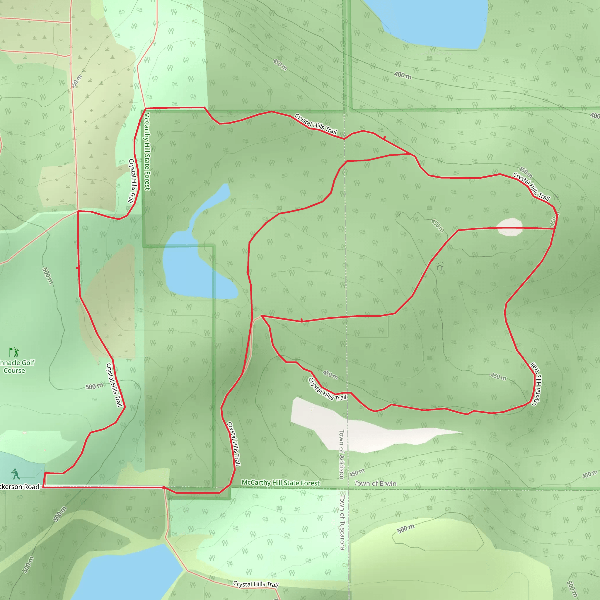 Tate Forest Preserve Loop mobile static map