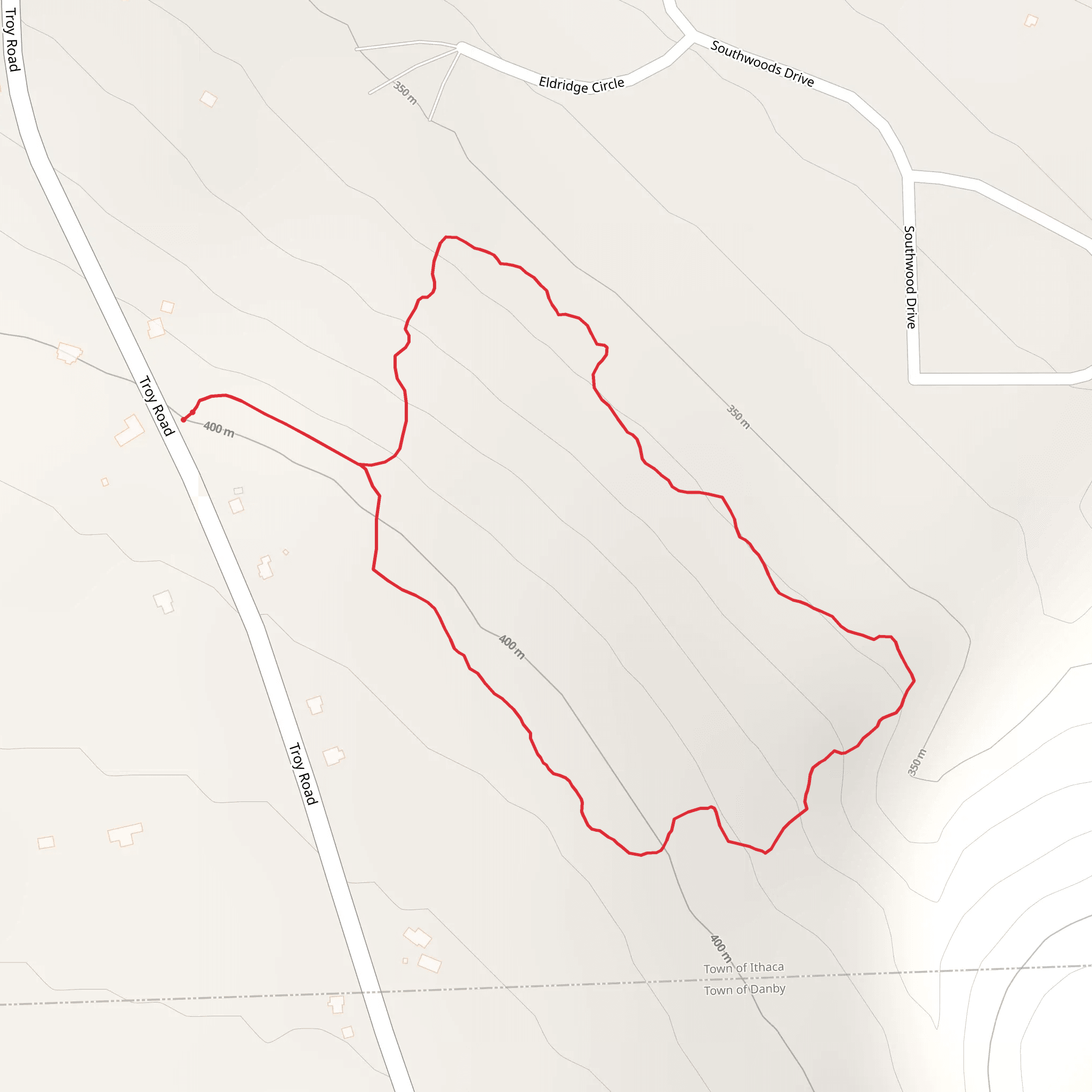 East Loop from Troy Road mobile static map