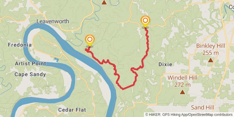 Adventure Hiking Trail stage 2 Map