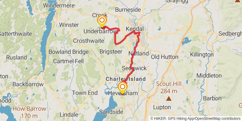Wainwrights Way stage 6 Map