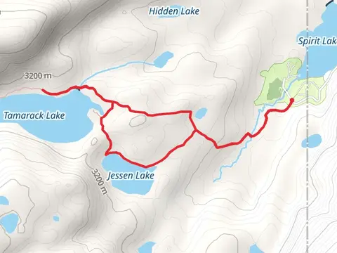 Tamarack Lake and Jessen Lake Loop