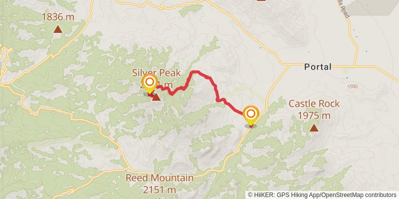 Silver Peak Trail stage 2 Map