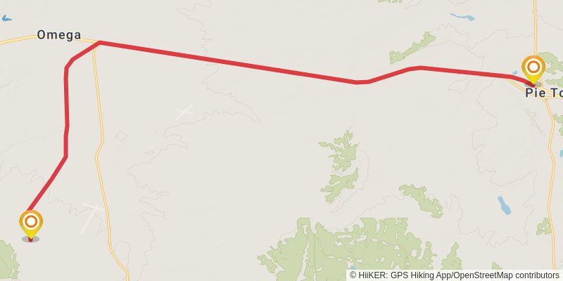 Continental Divide Trail - New Mexico stage 36 Map