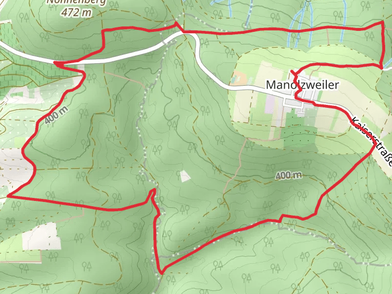 Remstalweg and Buchhaldenwasensträßchen Loop