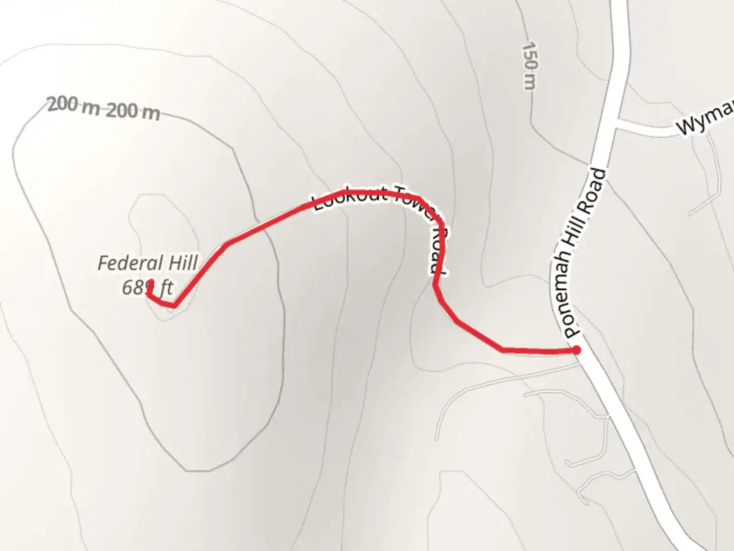 An image depicting the trail Federal Hill Trail and its surrounding area.
