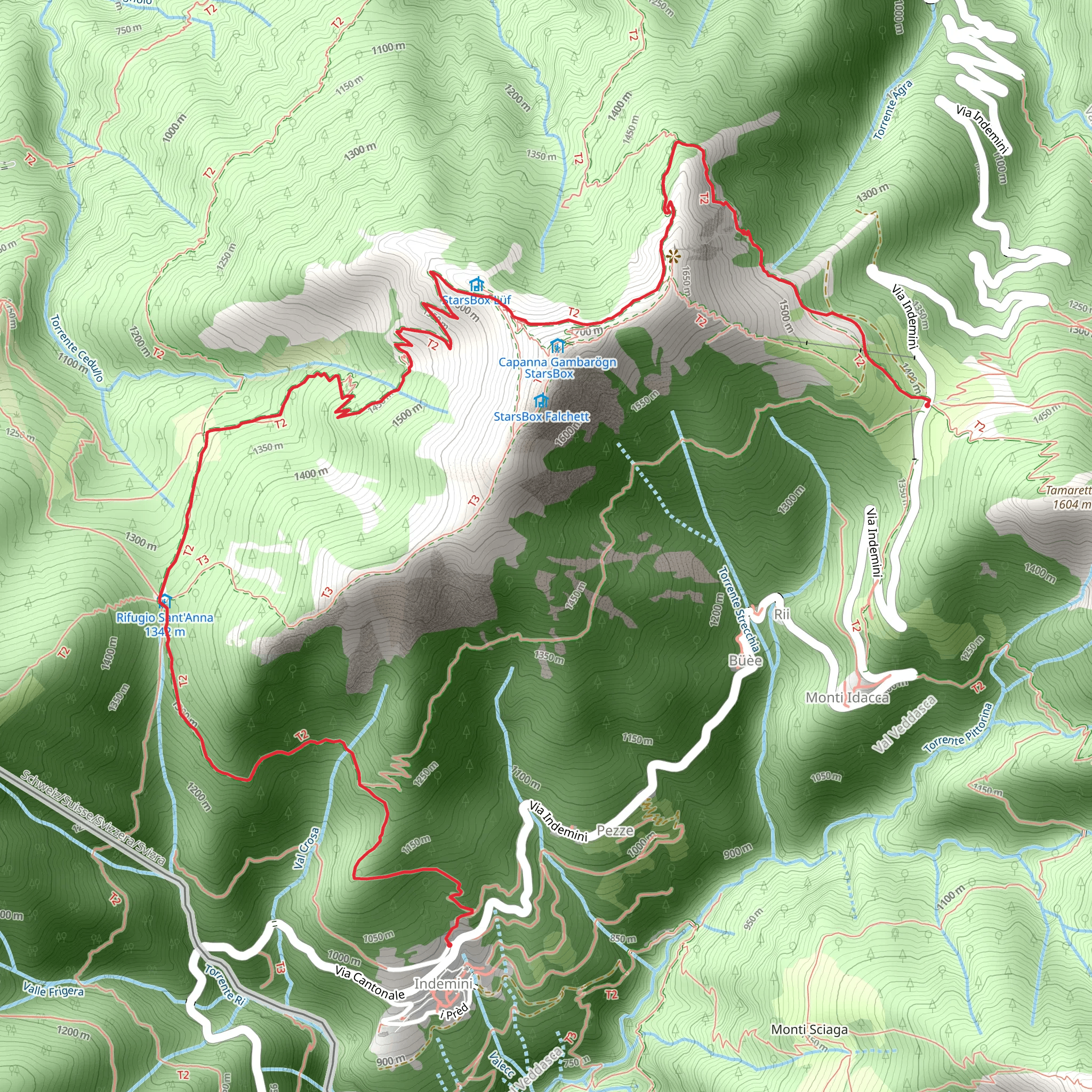 Sentiero del Monte Bar mobile static map