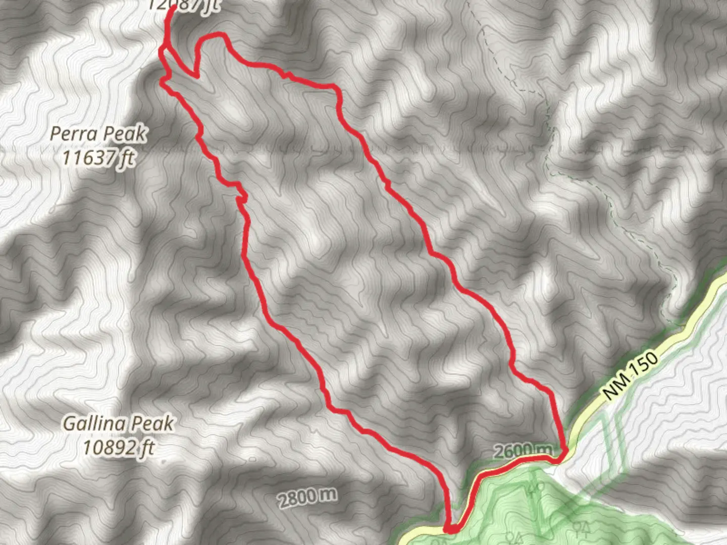 An image depicting the trail Yerba Canyon Trail and Manzanita Canyon Trail and its surrounding area.