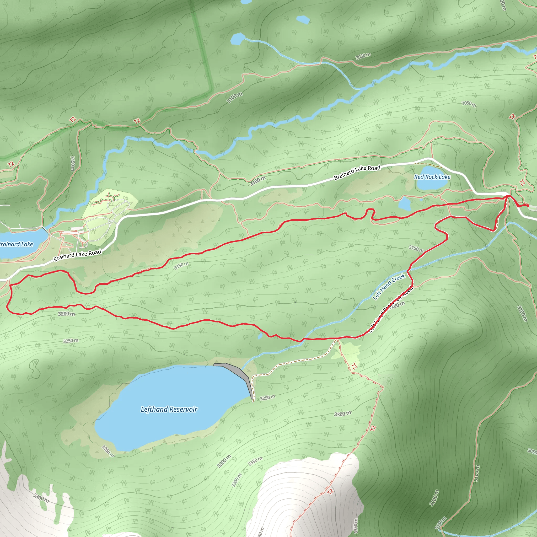CMC South and Little Raven Loop Trail mobile static map