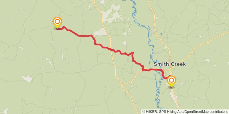 Florida National Scenic Trail stage 21 Map