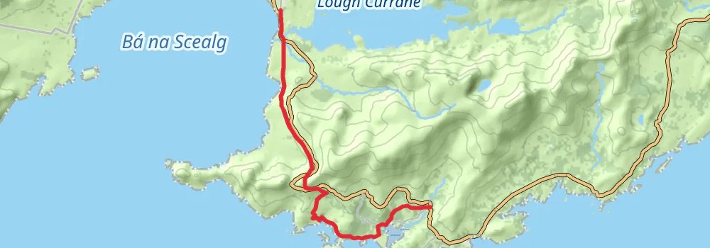 Kerry Way 6-Day Gentle Tour (Hillwalk Tours) stage 4 Map