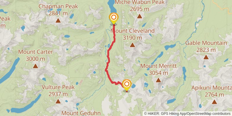 Continental Divide Trail - Montana And Idaho stage 88 Map