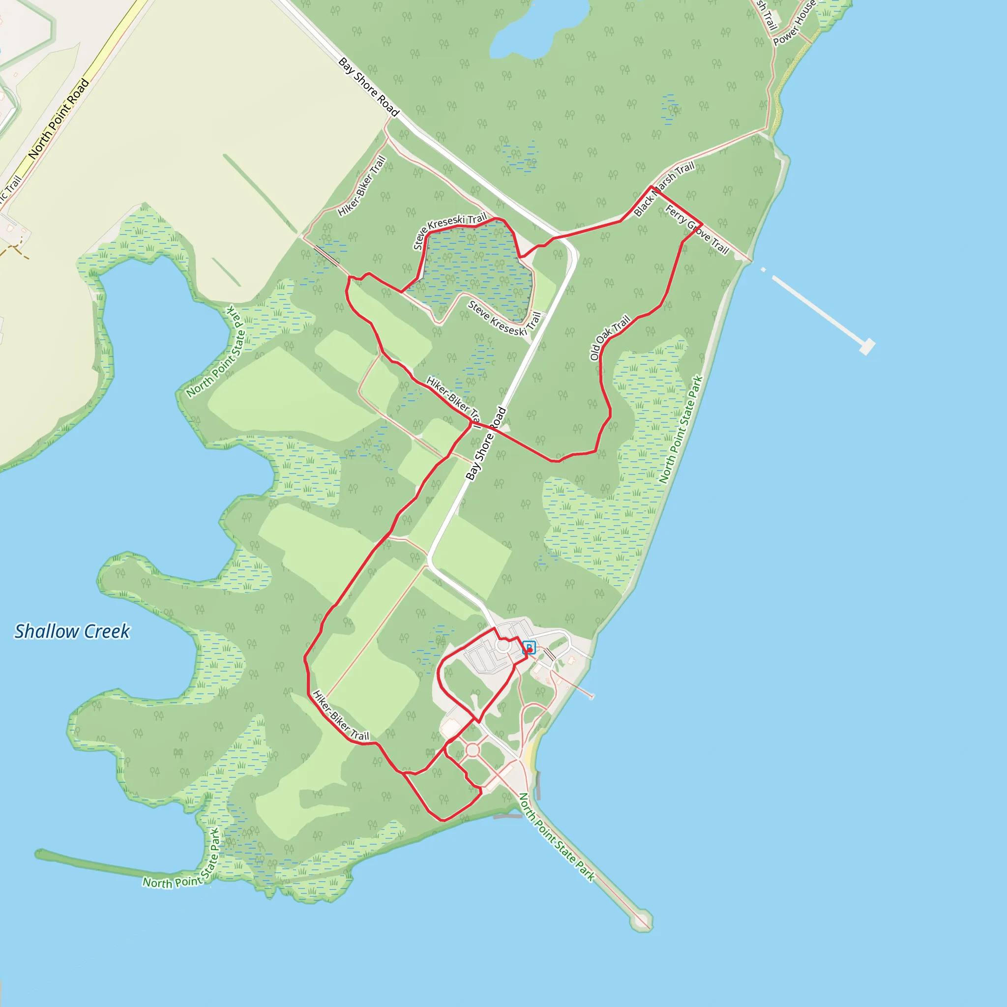 North Point Visitor's Center mobile static map