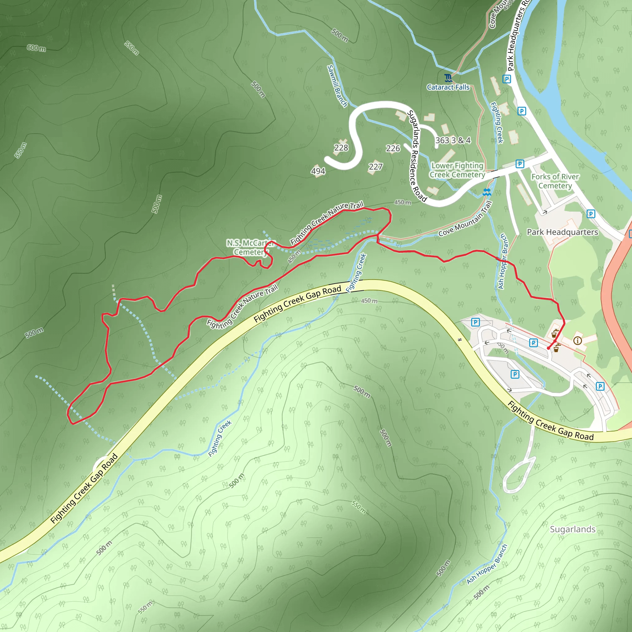 Fighting Creek Nature Trail mobile static map