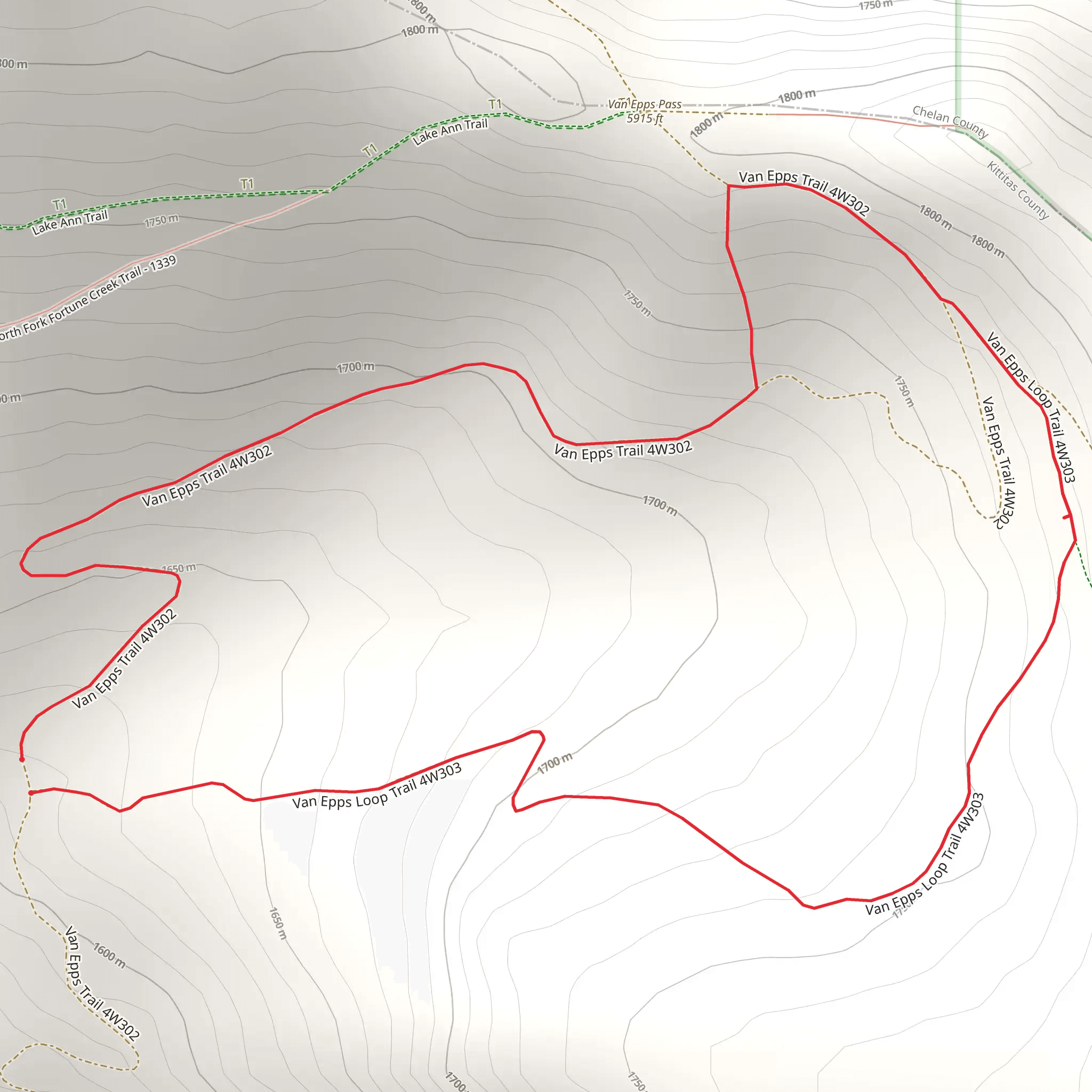 Van Epps Loop Trail mobile static map