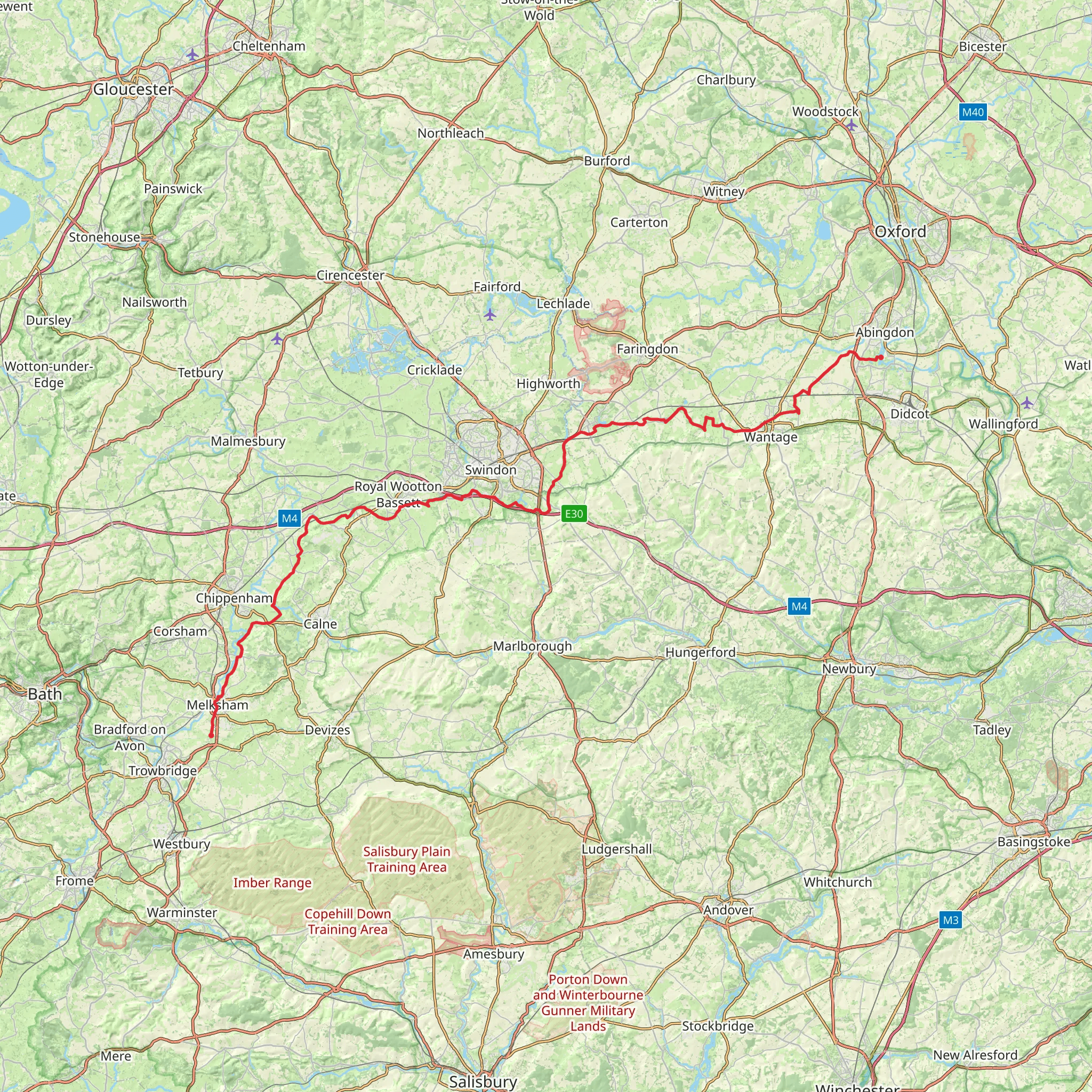 Wilts and Berks Canal Walk mobile static map