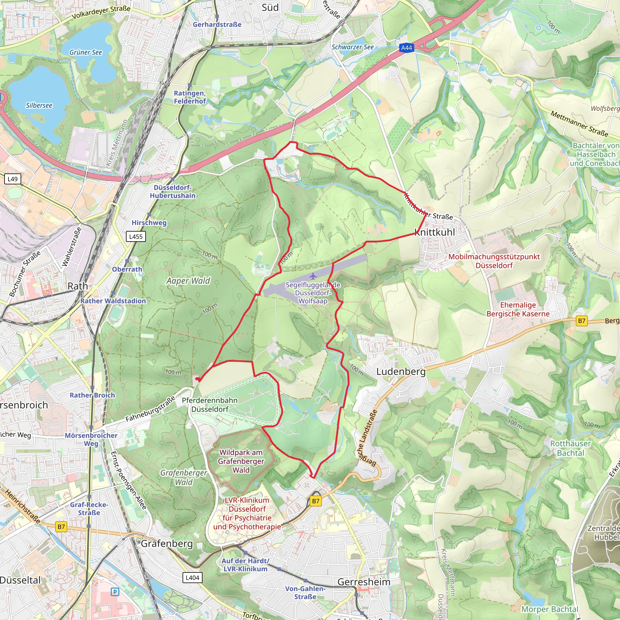 Kettelbecksweg and Ratinger Weg mobile static map