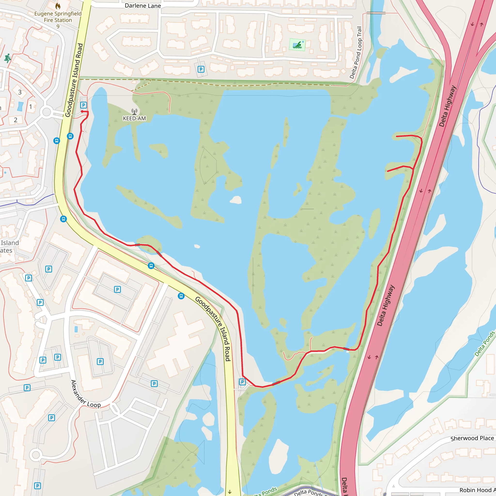 Goodpasture Island Road mobile static map
