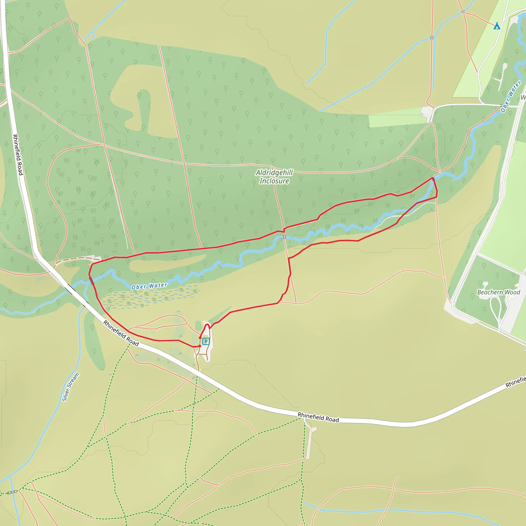 Ober Water Loop mobile static map