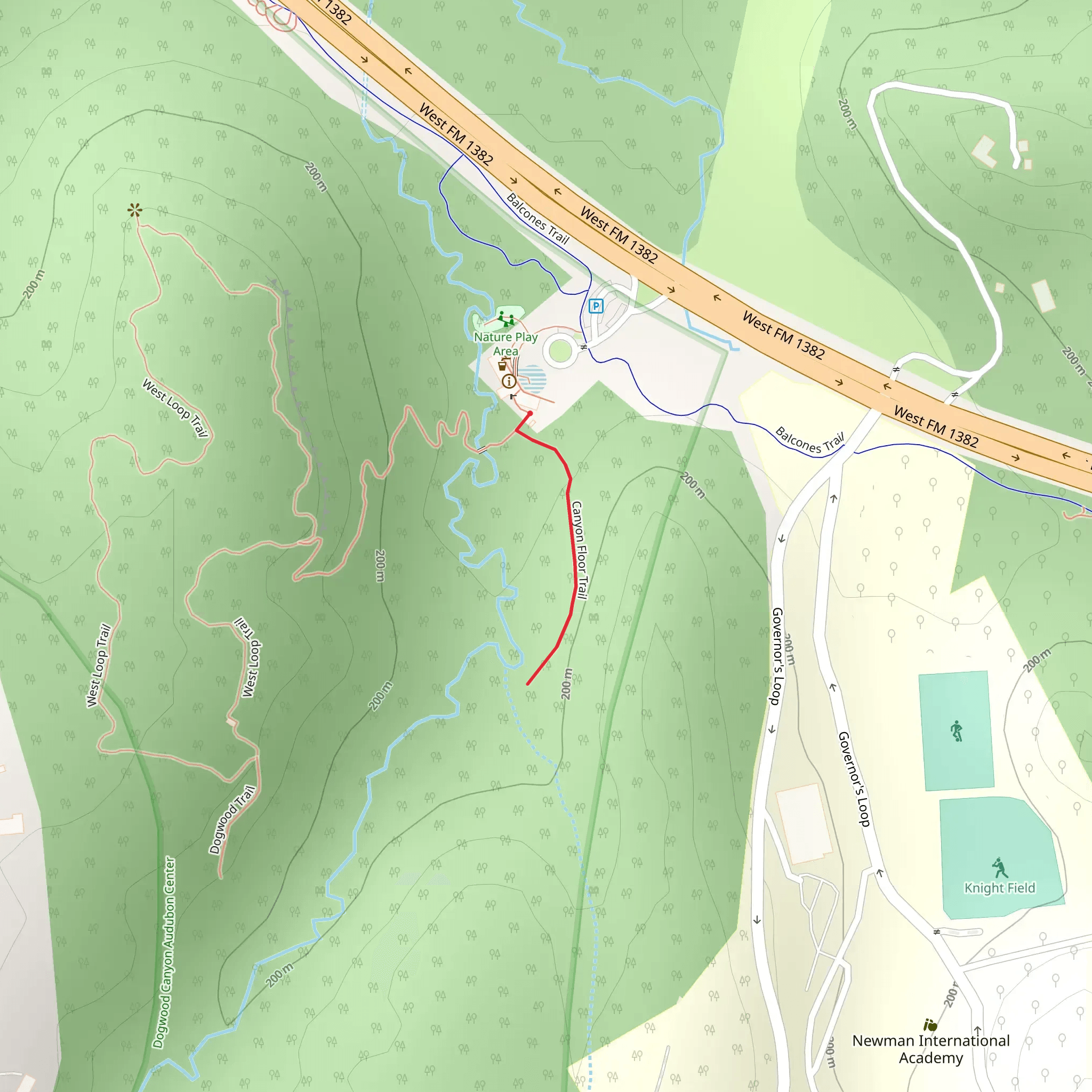 West FM 1382 mobile static map