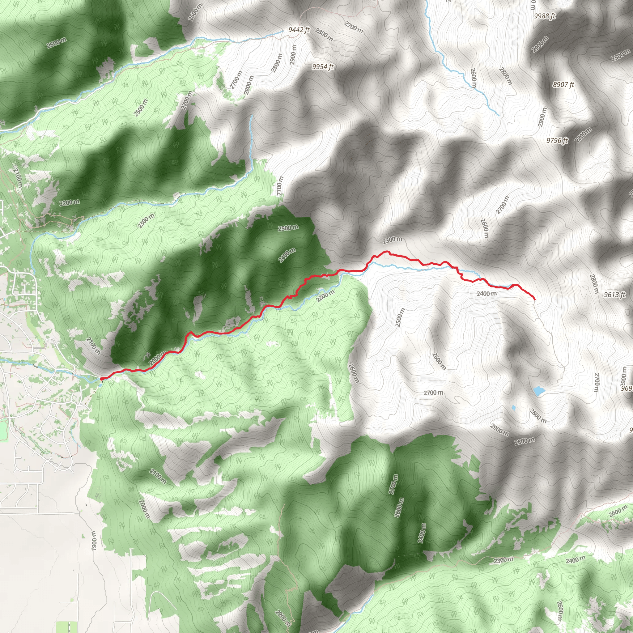 Cedar Creek mobile static map