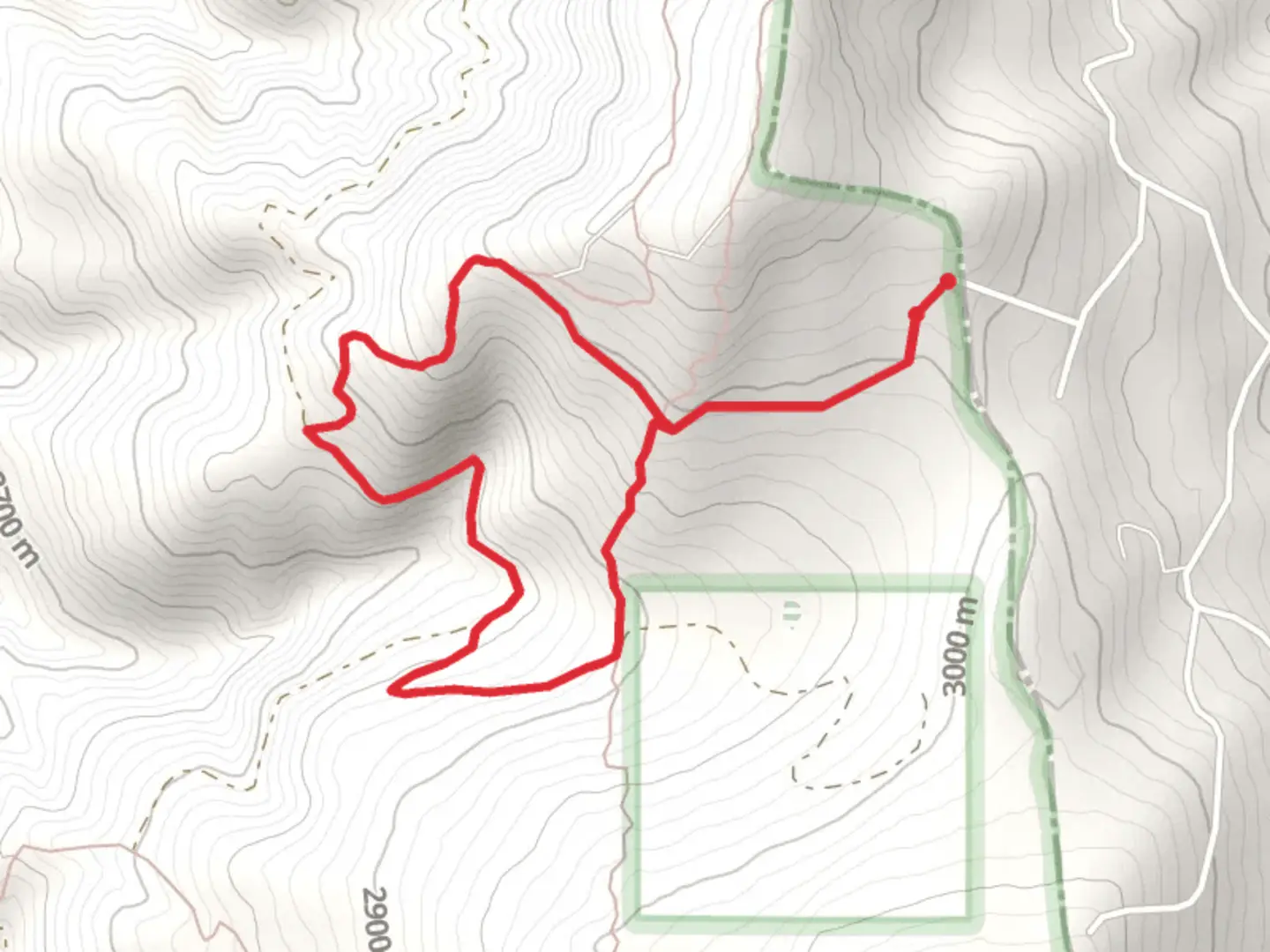 An image depicting the trail Carson National Forest Loop and its surrounding area.