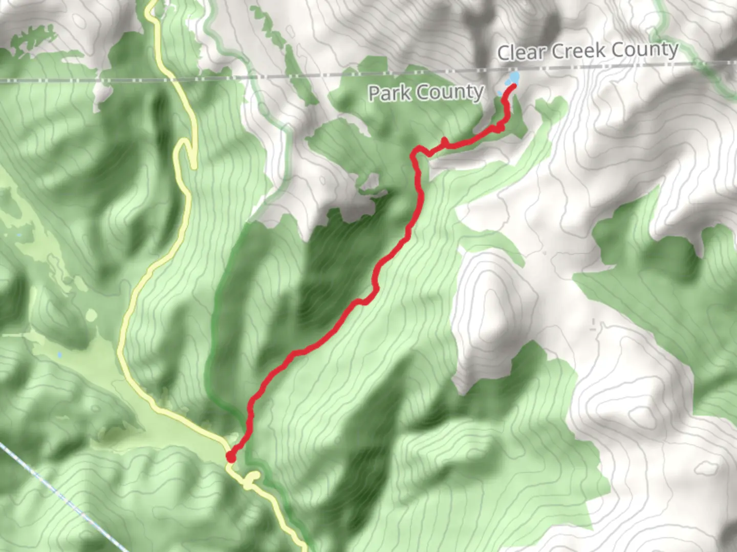 An image depicting the trail Helms Lake via Abyss Lake Trail and its surrounding area.