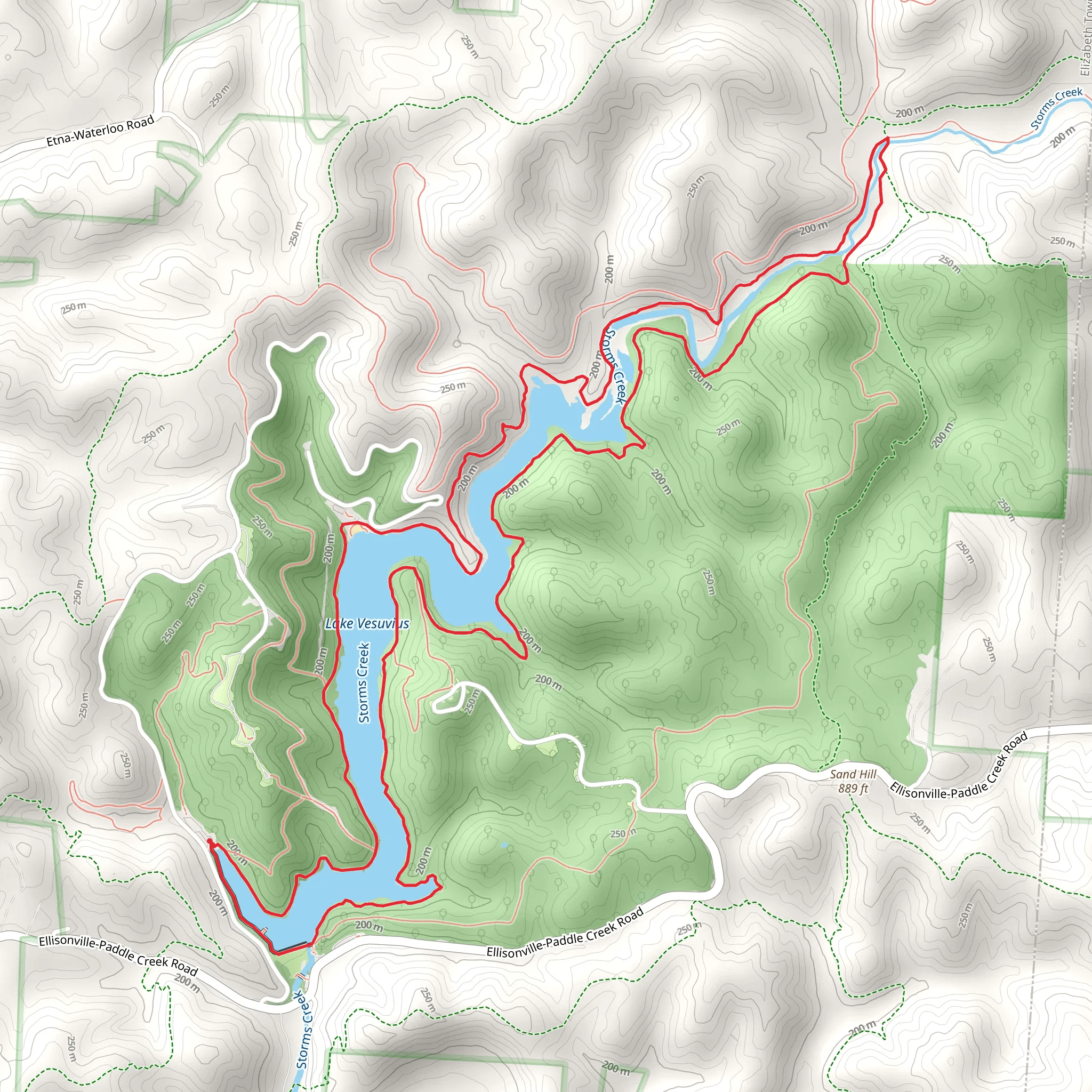 Lake Shore Trail mobile static map