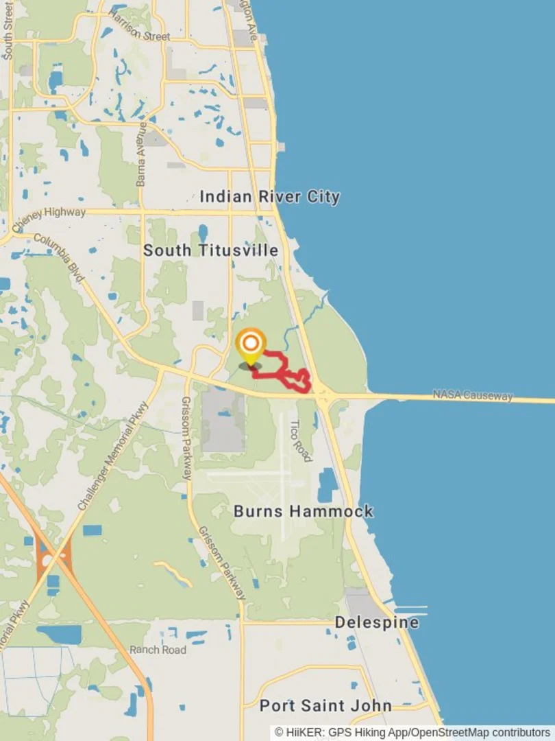 An image depicting the trail Couqina - Biodiversity - Tamoka - Magnolia - Tortoise Loop Trai and its surrounding area.
