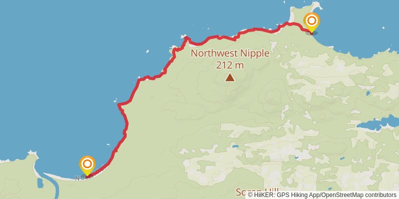 North Coast Trail stage 2 Map