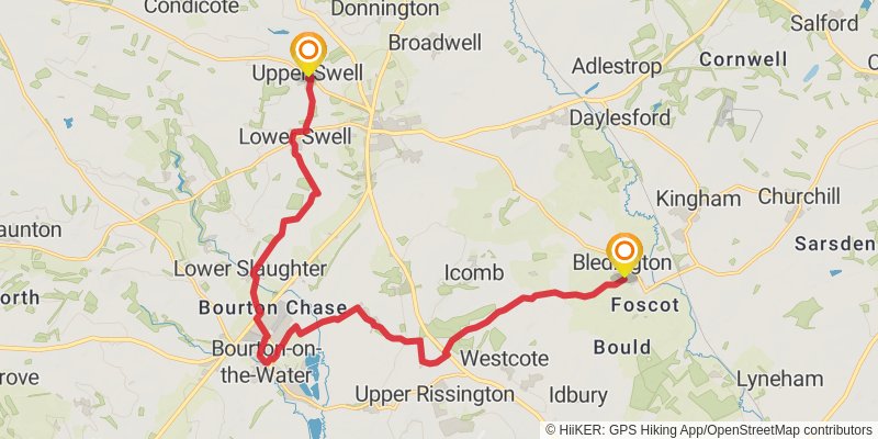 Middleton in Teesdale to Dover Walk stage 27 Map