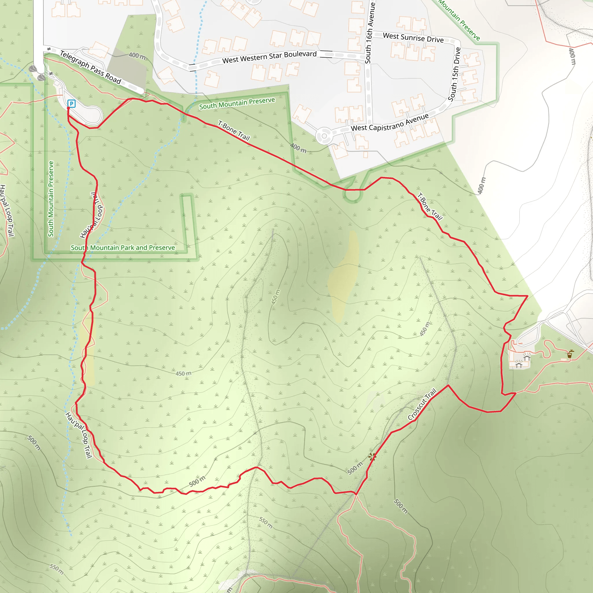 Ma Ha Tuak and T-Bone Loop Trail mobile static map