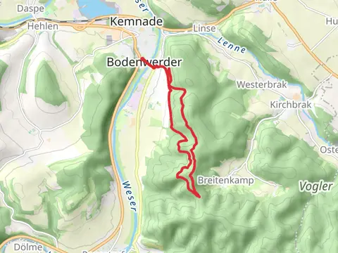 Bodohoehe and Wesser via Kammweg