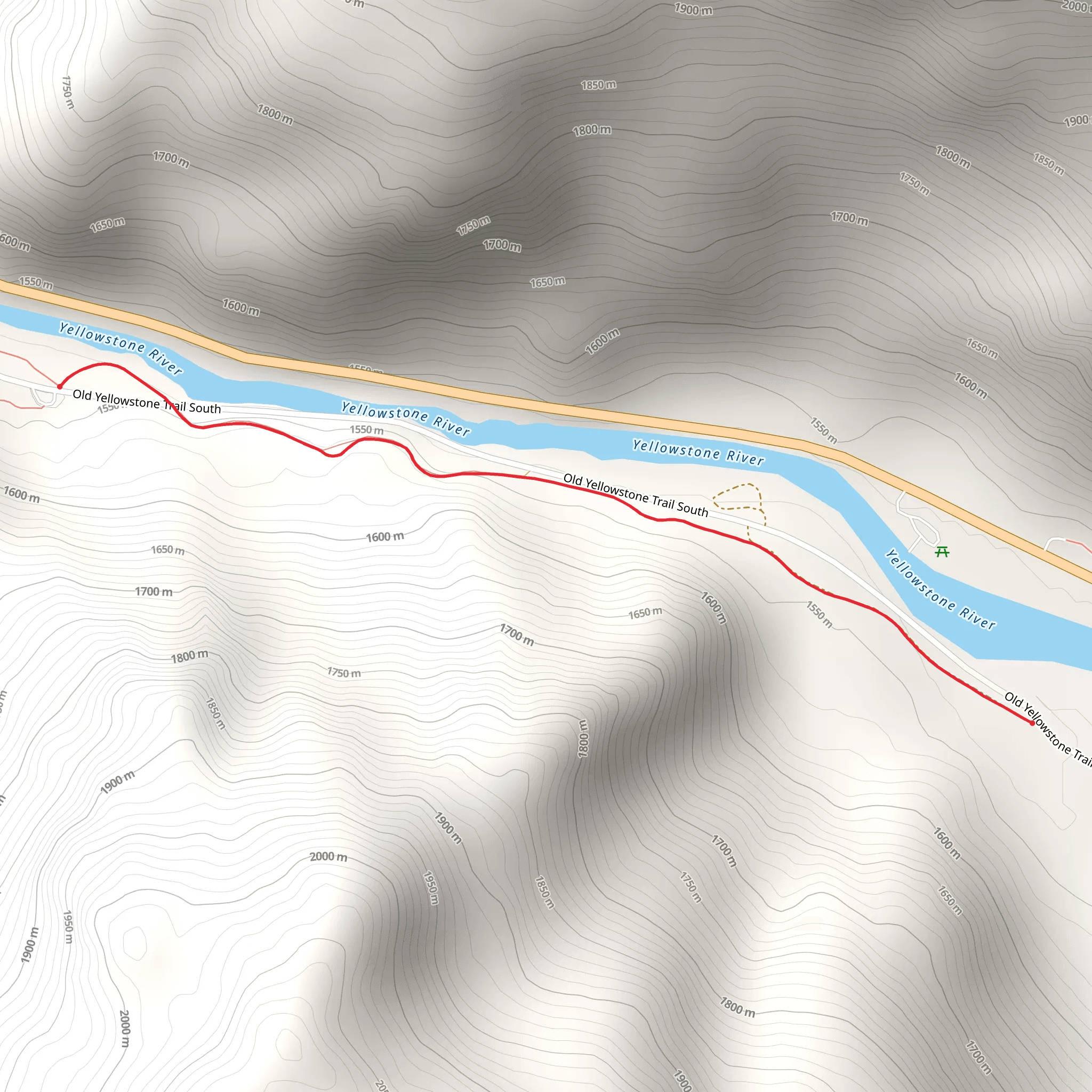 Yankee Jim Toll South Trail mobile static map