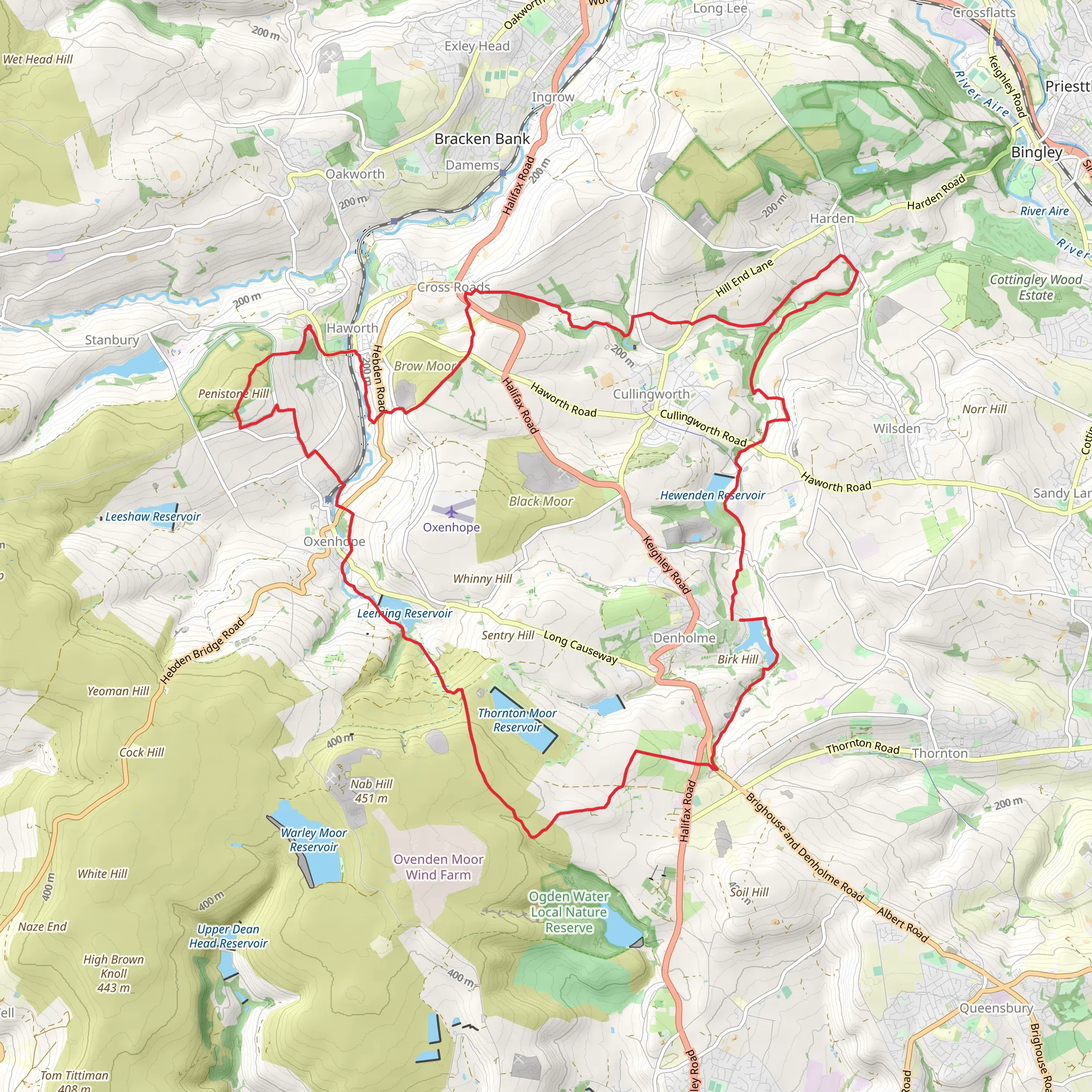 Denholme Loop mobile static map