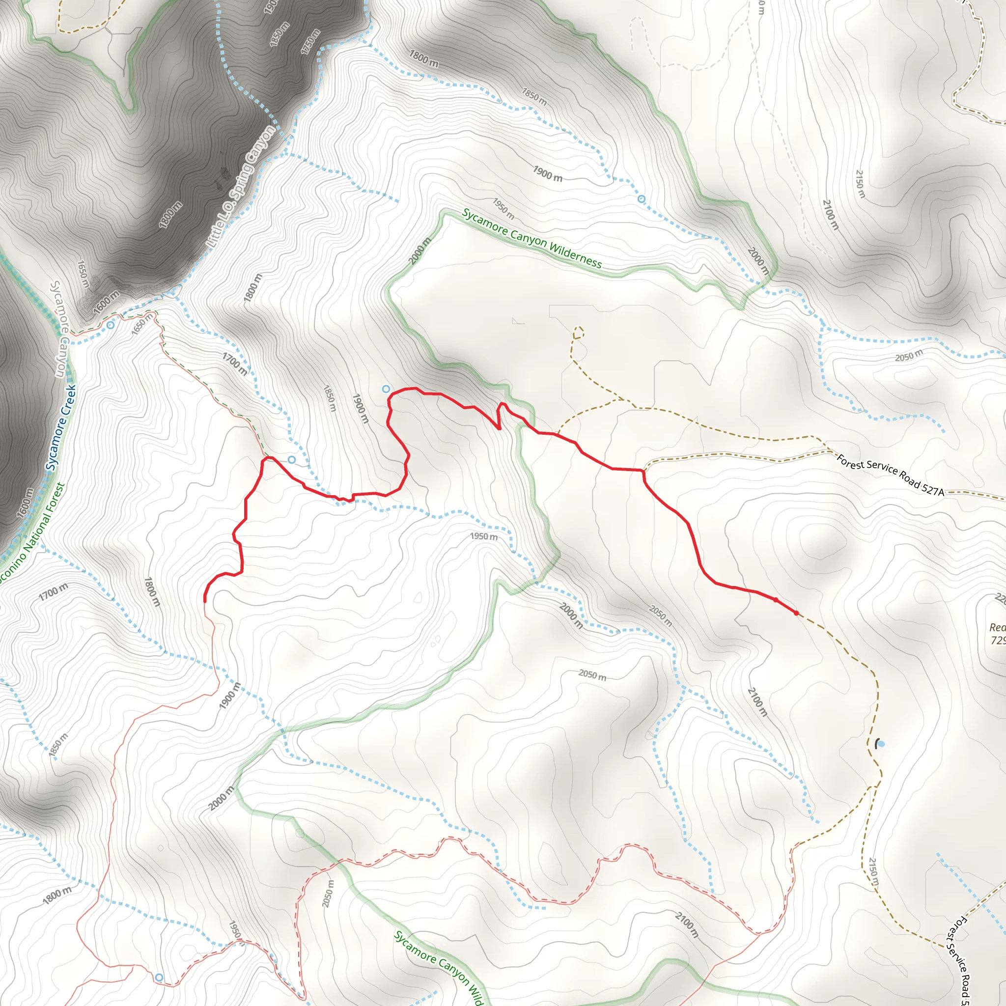 Kelsey Spring, Babes Hole Spring mobile static map