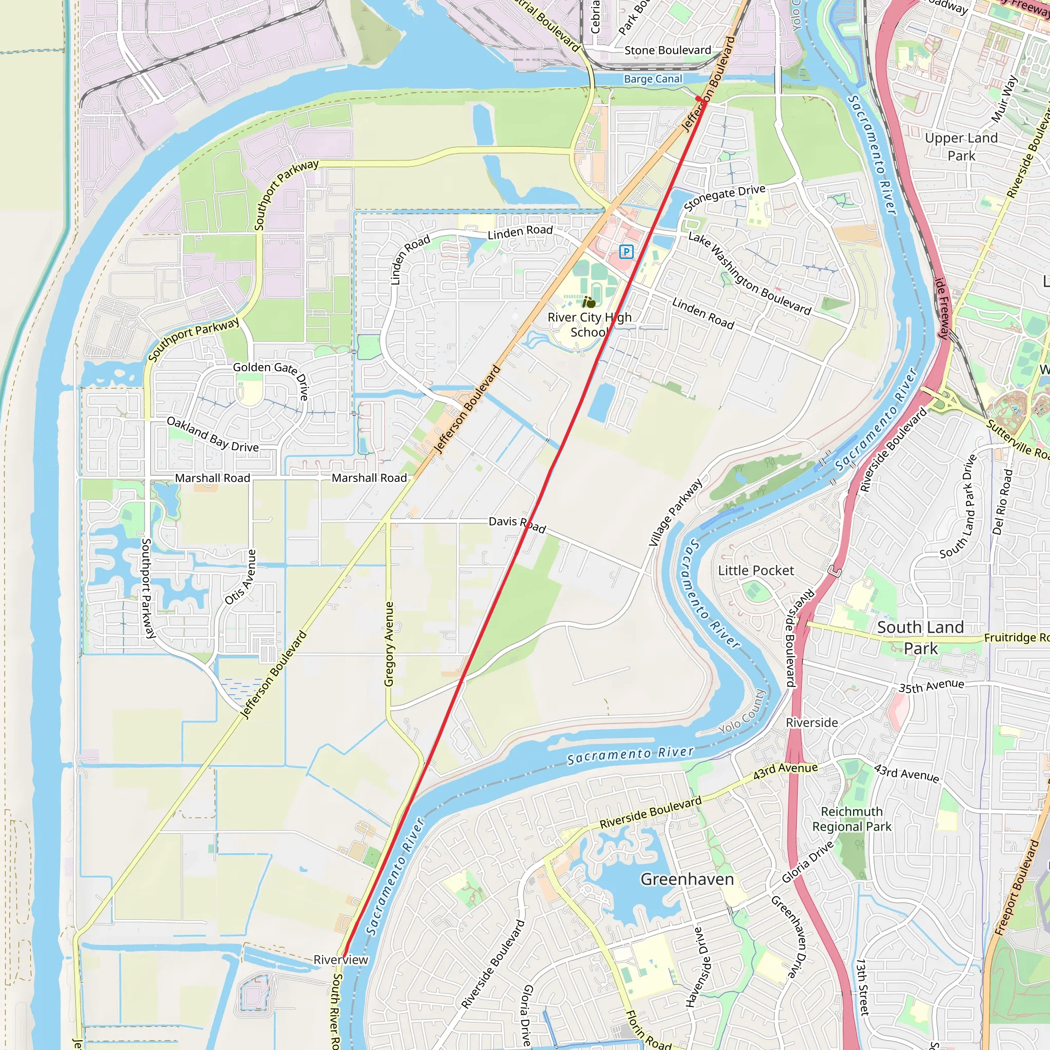 Clarlsburg Path mobile static map