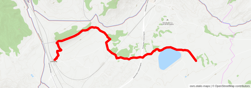 Bridge of Mirrors - La Encina - Santa Eulalia - Las Virtudes - La Zafra PR CV 197 stage 3 Map