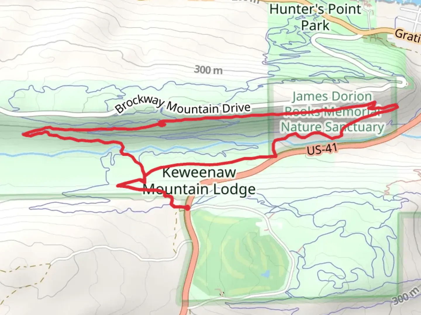 An image depicting the trail Jim Rooks and Woopidy Woo - East Loop and its surrounding area.