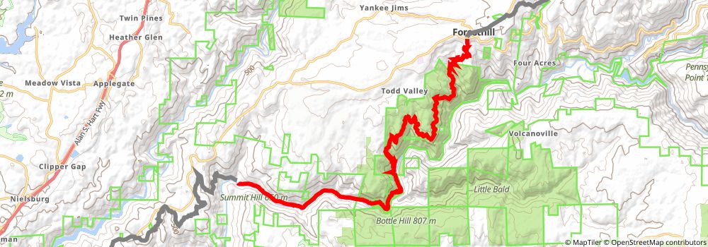American Discovery Trail South Route stage 383 Map