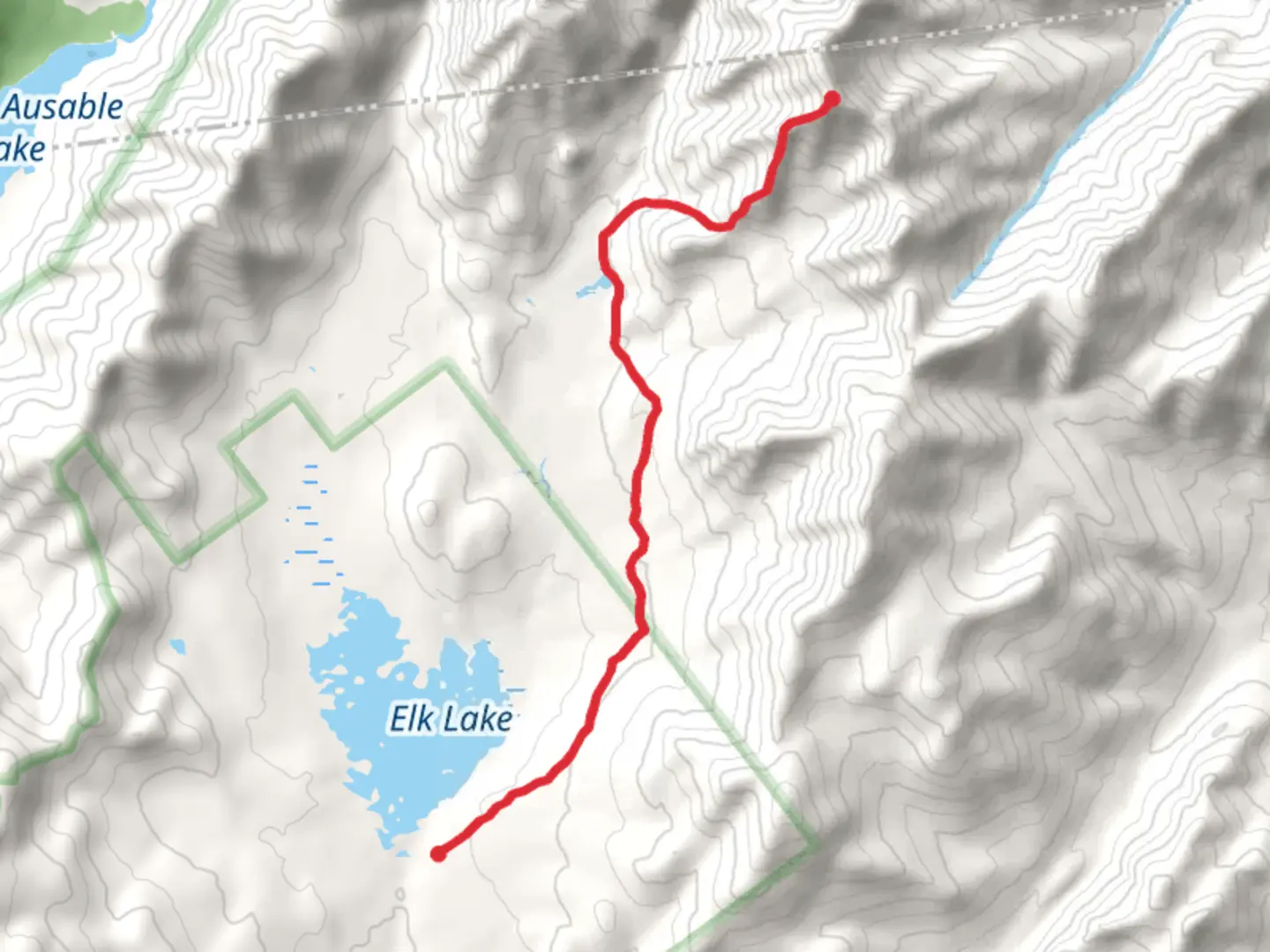 An image depicting the trail Beck-horn via Hunter Pass Trail and its surrounding area.
