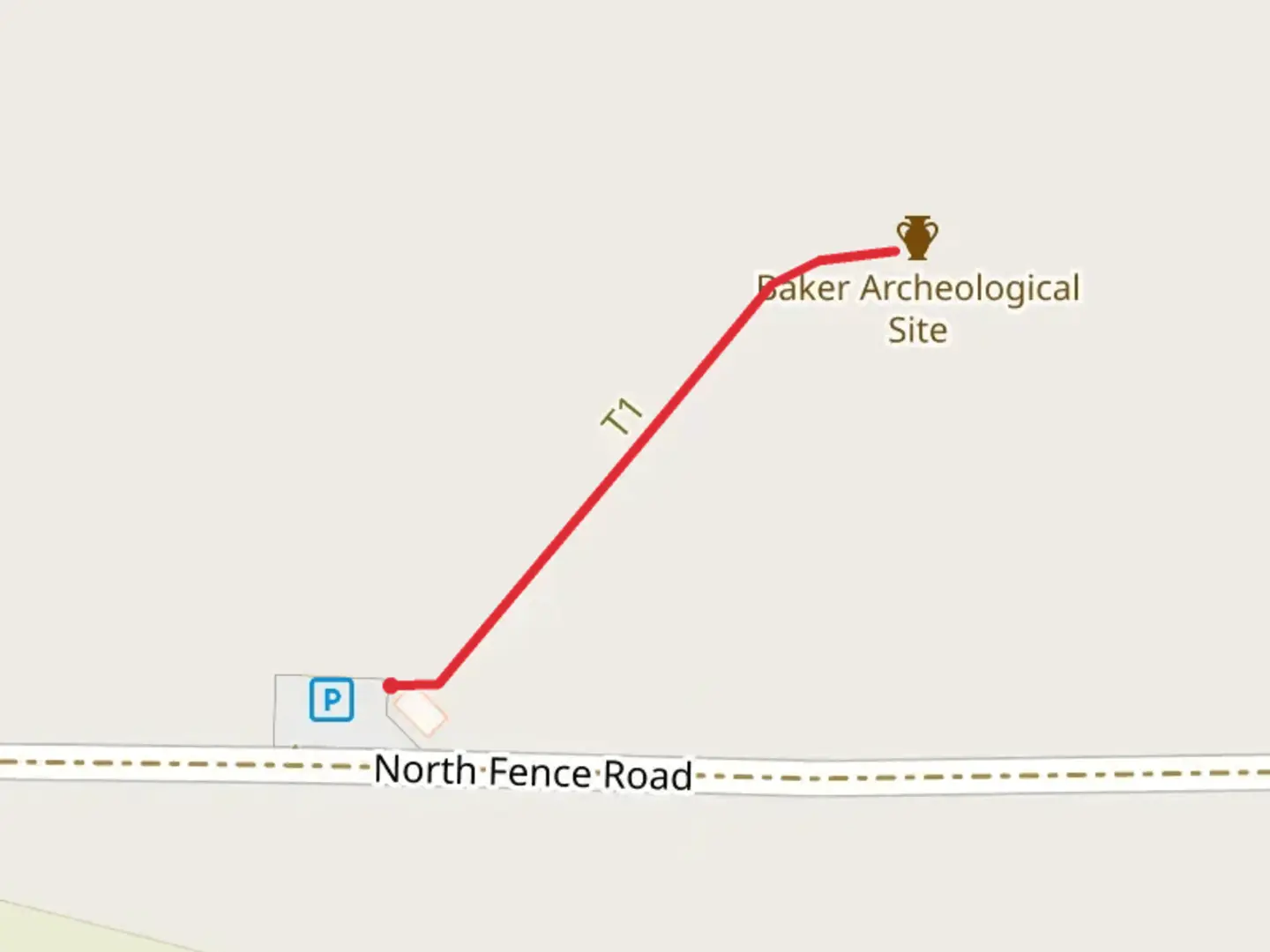 An image depicting the trail North Fence Road and its surrounding area.